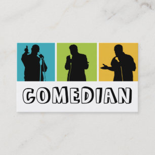 Comedy-theater voor Comedians Entertainment Perfor Visitekaartje