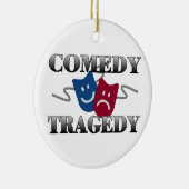 Comedy Tragedie Keramisch Ornament (Rechts)