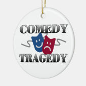 Comedy Tragedie Keramisch Ornament (Links)