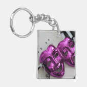Comedy Tragedie Mask Sleutelhanger (Voorkant Links)