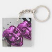Comedy Tragedie Mask Sleutelhanger (Achterkant)