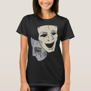Comedy tragedie maskeert theater Drama Club Matchi T-shirt