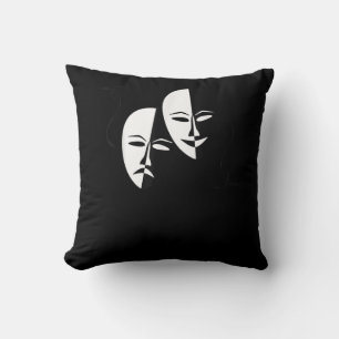 Comedy tragedie maskers Actor Gift Kussen
