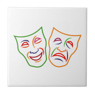Comedy Tragedie-maskers Tegeltje