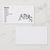 Comedy Tragedie-maskers Visitekaartje (Voorkant / Achterkant)