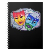 Comedy & tragedie notitieboek (Voorkant)