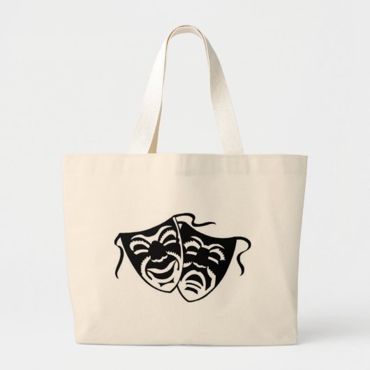 comedy_tragedyq grote tote bag (Voorkant)