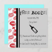 Comedy Wedding Invitation, Humor Kaart (Voorkant / Achterkant)