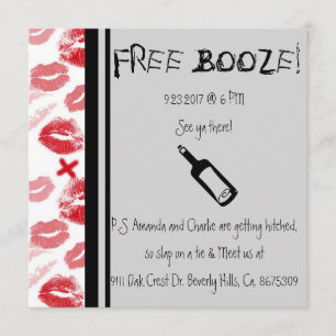 Comedy Wedding Invitation, Humor Kaart