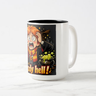 Comedy Wizard Drinking Mug for Fantasy Lovers Tweekleurige Koffiemok