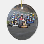 Comer cadet go karting kart race keramisch ornament (Links)