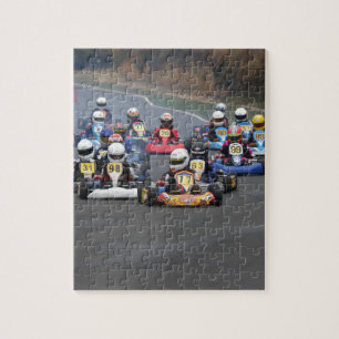 Comer cadet go karting kart race legpuzzel
