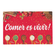 “Comer es Vivir” Table Mat Set 