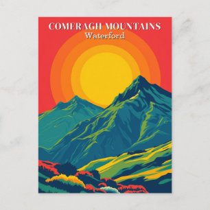 Comeragh Mountains Irlande Carte postale Vintage v