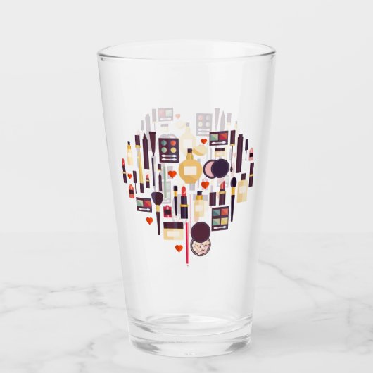 Comestics Heart Glas (Voorkant)
