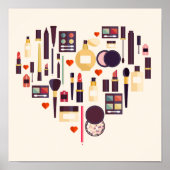 Comestics Heart Poster (Voorkant)