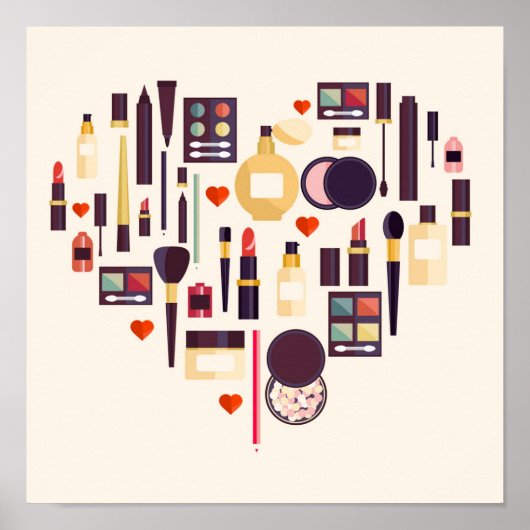 Comestics Heart Poster (Voorkant)