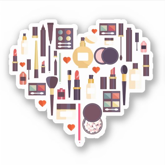 Comestics Heart Sticker (Voorkant)