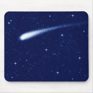 Comet #2 - Mousemat Horizontal Navy Blue Muismat