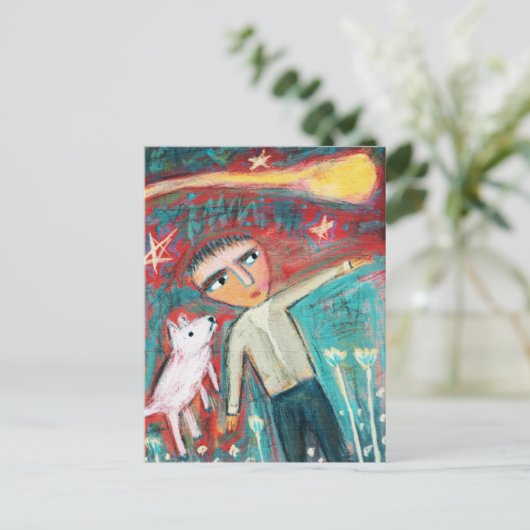 Comet Briefkaart (Staand voorkant)