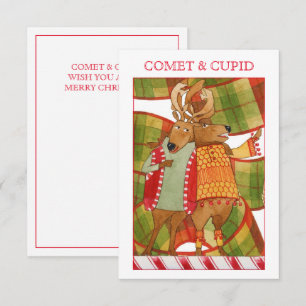 COMET CUPID 3,5x5 Carte de Noël plate