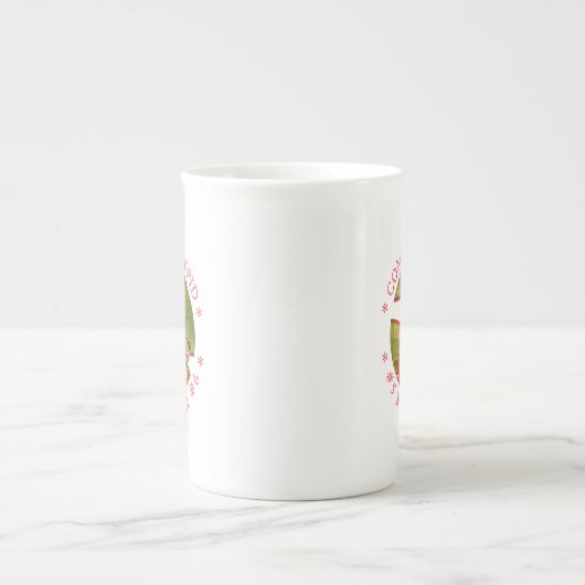 COMET CUPID REINDEER Bone China Mug (Devant)