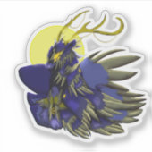 Comet Dark Fantasy Reindeer Vinyl Sticker (Voorkant)