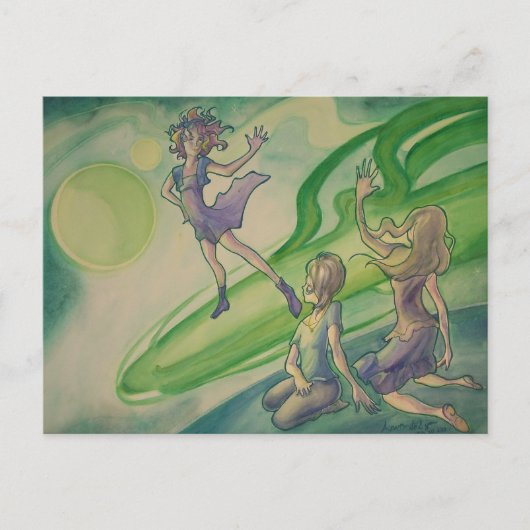 Comet Passerby Briefkaart (Voorkant)