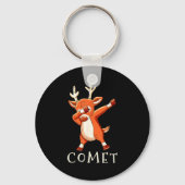 Comet Santas Reindeers Family Matching Outfit Chri Sleutelhanger (Voorkant)