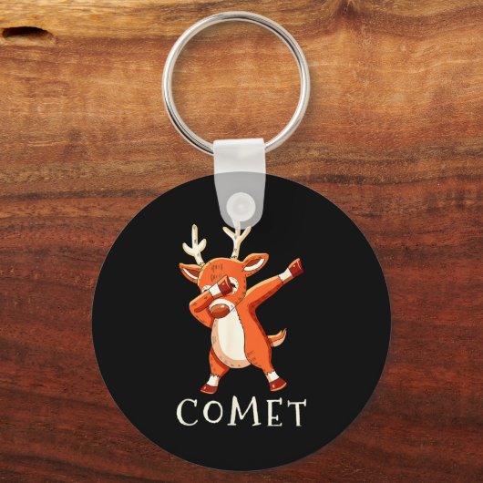 Comet Santas Reindeers Family Matching Outfit Chri Sleutelhanger (Voorkant)