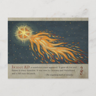 Comet uit het Augsburg-wonderboek CC0477 Briefkaart