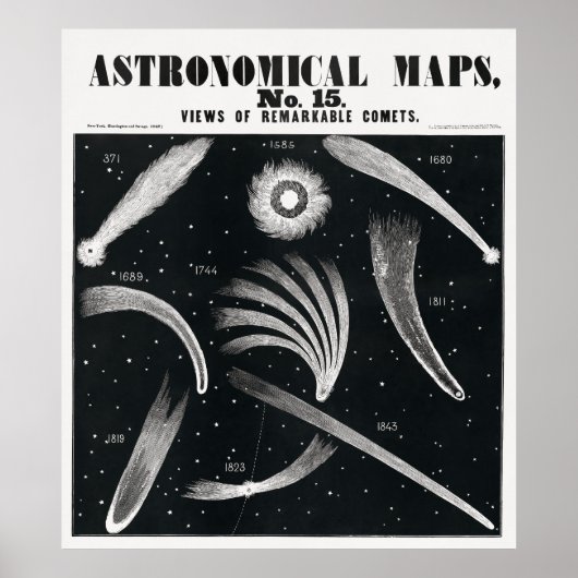 Comets Map Poster (Voorkant)