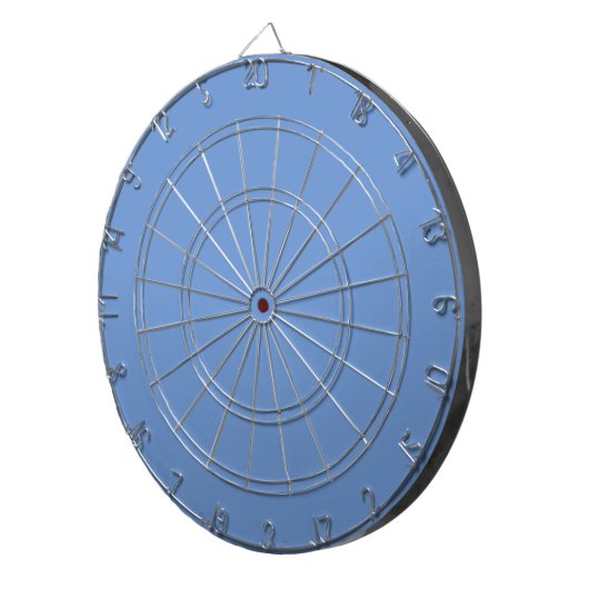 Comflower Blue #6B95D0, koud Paars dartboard Dartbord (Voorkant Rechts)