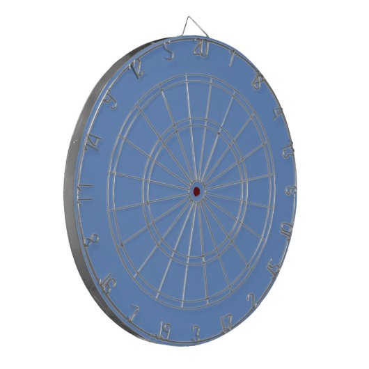 Comflower Blue #6B95D0, koud Paars dartboard Dartbord (Voorkant Links)
