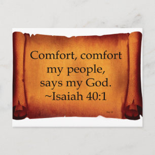 Comfort, Comfort mijn mensen Briefkaart