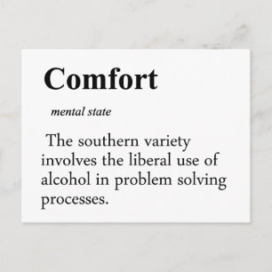 Comfort Definition Briefkaart