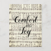 Comfort en Joy Briefkaart (Voorkant)
