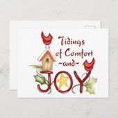 Comfort en Joy Briefkaart (Voorkant / Achterkant)