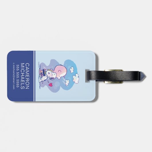 Comfort en veiligheid | Charlie & Snoopy Hug Bagagelabel (Achterkant horizontaal)