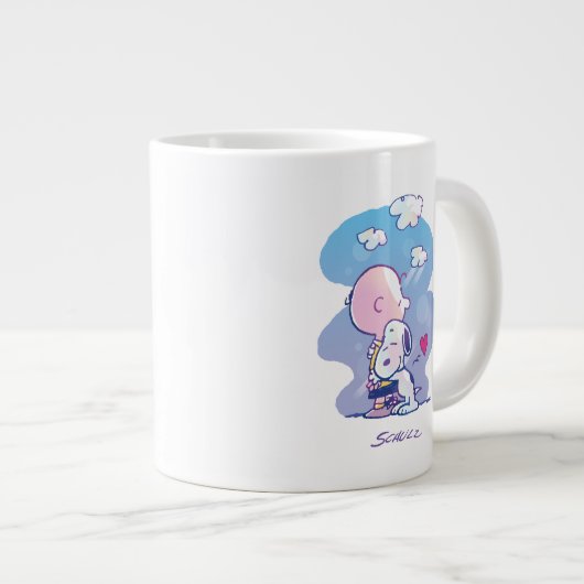 Comfort en veiligheid | Charlie & Snoopy Hug Extra Grote Beker (Voorkant rechts)