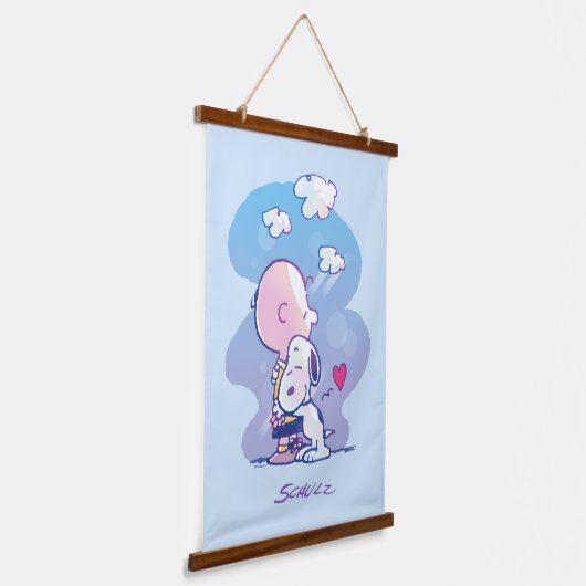 Comfort en veiligheid | Charlie & Snoopy Hug Hangend Wandkleed (Gebogen)