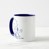 Comfort en veiligheid | Charlie & Snoopy Hug Mok (Voorkant links)