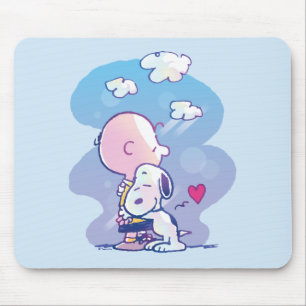 Comfort en veiligheid   Charlie & Snoopy Hug Muismat