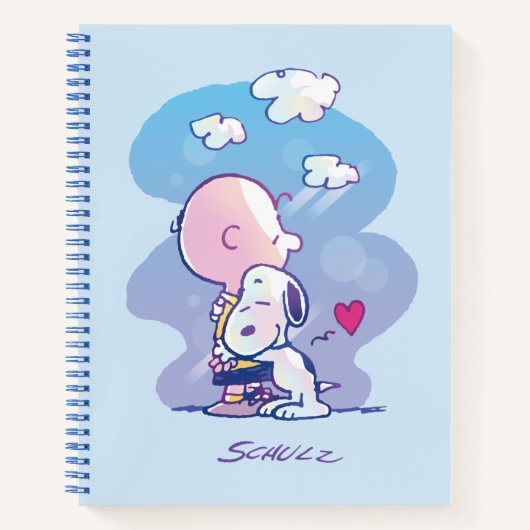Comfort en veiligheid | Charlie & Snoopy Hug Notitieboek (Voorkant)