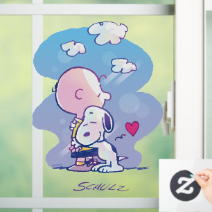 Comfort en veiligheid Charlie & Snoopy Hug Raamsticker