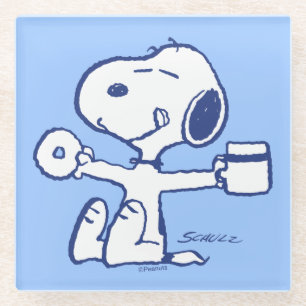 Comfort en veiligheid   Geluk is een ochtendrituee Glazen Onderzetter