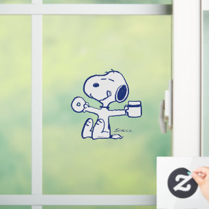 Comfort en veiligheid Geluk is een ochtendrituee Raamsticker