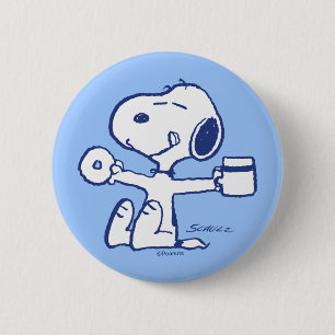 Comfort en veiligheid   Geluk is een ochtendrituee Ronde Button 5,7 Cm