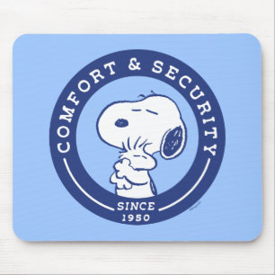 Comfort en veiligheid Snoopy & Woodstock Hug Muismat