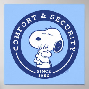 Comfort en veiligheid Snoopy & Woodstock Hug Poster